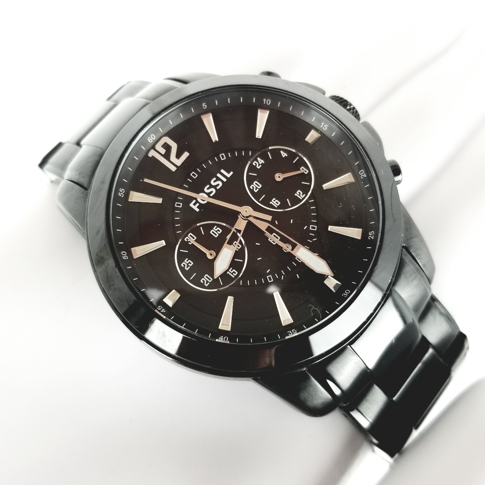 Fossil FS4723 Men's Black Quartz Chronograph Wrist